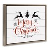 Stupell Industries Merry Christmas with Reindeer, 31" x 25" - 3 of 4