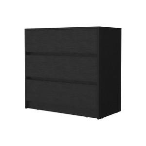 Lyngins Modern 3-Drawer Dresser with Metal Rails,Wood Chest of Drawers with Top and Front,Storage Furniture for Bedroom,Living Room - 1 of 4