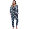Just Love Womens One Piece Winter Holiday Adult Bodysuit Faux Shearling Lined Hoody Xmas Pajamas - 4 of 4