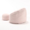 NicBex Bean Bag Chair Floor Chair with Padded Foam Padding Compressed Bean Bag, Upholstered Footrest for Living Room, Bedroom - 4 of 4