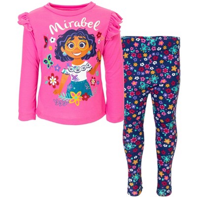Disney Encanto Mirabel Girls T-Shirt and Leggings Outfit Set Toddler