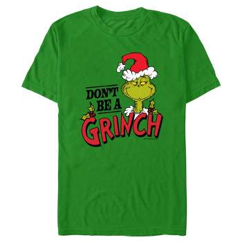 Men's Dr. Seuss Merry Grinchmas T-shirt - Kelly Green - Large : Target
