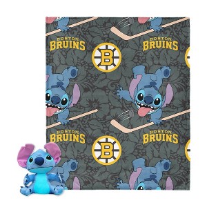 NHL Slapstick Stitch Hugger Pillow & Silk Touch Throw Blanket Set 40x50 Inches - 1 of 4