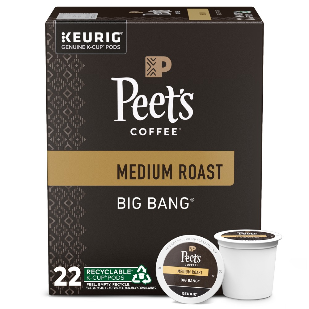 Photos - Coffee Peet's Big Bang Medium Roast  - Keurig K-Cup Pods - 22ct