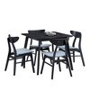 CAVINAS Dining Table Set for 4 Modern Wood Simple Design Square Dining Table Set with 4 Chairs for Kitchen - 4 of 4