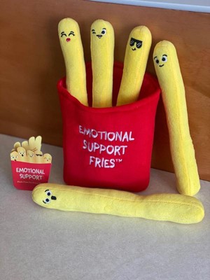 1pc Plush Stuffed Toy - Emotional Support Fries Smile Face, Home