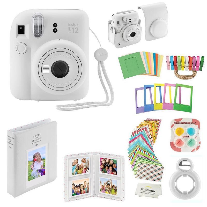 Fujifilm Instax Mini 12 Instant Camera with Case Decoration Stickers Frames Photo Album and More Accessory kit, 1 of 8