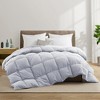 Peace Nest All-Season Medium Warmth Solid Pattern Duvet Insert White Goose Feather Comforter - 2 of 4