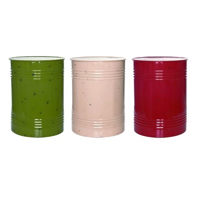 Transpac Metal Rustic Plant Stand Set of 3 Spring Home Decorations