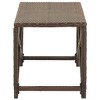 vidaXL Patio Bench 31.5 in. Poly Rattan Brown - 3 of 4