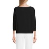 Lands' End Women's Lightweight Jersey Boatneck Dolman Sleeve Top - 2 of 3