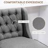 Gray Bar Height Bar Stool Set of 2, 180 Degree Swivel Bar Stool, 27 Inch Seat Height Bar Stool - 2 of 4
