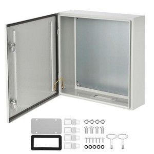 Outdoor Electrical Box, Steel Enclosure, IP66 Waterproof & Dustproof, Electrical Junction Box with Mounting Plate for Indoor Outdoor Use - 1 of 4