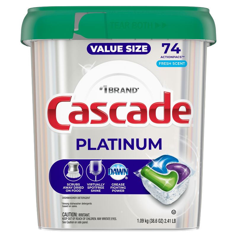 Cascade Fresh Platinum Action Pacs - 74ct, 3 of 19