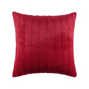 BH Faux Fur Red Euro Sham Unfilled - Levtex Home - 1 of 3