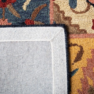 Rustic-Chic Red Wool 8' x 10' Hand-Tufted Area Rug