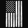Junior's Lost Gods Distressed Black and White American Flag Cowl Neck Sweatshirt - 2 of 4