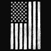 Junior's Lost Gods Distressed Black and White American Flag Cowl Neck Sweatshirt - image 2 of 4