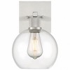 Access Lighting Port Nine 1 - Light Wall Light in  Brushed Steel - 2 of 4