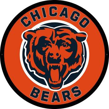 Evergreen Ultra-Thin Edgelight LED Wall Decor, Round, Chicago Bears- 23 x 23 Inches Made In USA