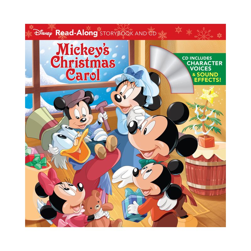 Mickey's Christmas Carol Readalong Storybook and CD - (Read-Along Storybook and CD) by  Disney Books (Mixed Media Product), 1 of 2