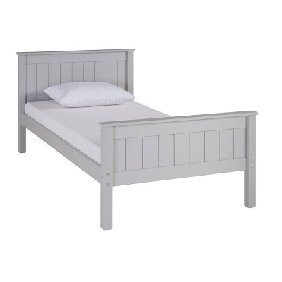 Twin Harmony Wood Platform Bed Dove Gray - Alaterre Furniture