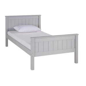 Alaterre Furniture Twin Harmony Wood Platform Kids' Bed Dove Gray - 1 of 4