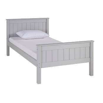 Twin Harmony Wood Platform Kids' Bed Dove Gray - Alaterre Furniture