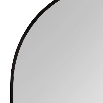 Zayda Black Aluminum Arched Full-Length Mirror