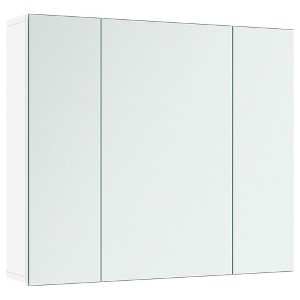 Yaheetech Frameless Mirror Cabinet with Three Frameless Mirrored Doors and Adjustable Shelf for Living Room, Laundry Room, Mudroom - 1 of 4