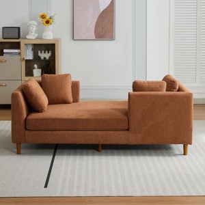 Hrinhom 78"W Oversized Lounge Sofa Chair,Modern Sleeper Sofa Couch with Pillows and Wood Legs - 1 of 4