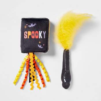 Halloween Wand and Book Cat Toy - 2pk - Hyde & EEK! Boutique™