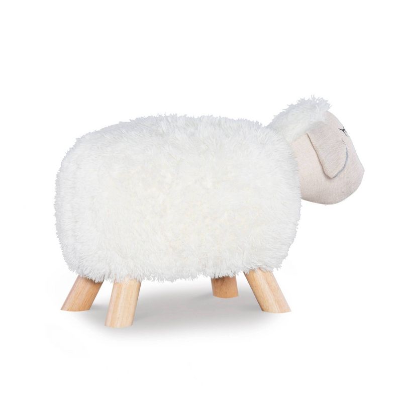 Hillier White Sheep Kids&#39; Accent Stool - Powell, 6 of 10