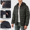 Alpine Swiss Milo Men's Hooded Puffer Jacket Light Down Alternative Packable Water-Resistant Bubble Coat with Removable Hood - 2 of 4