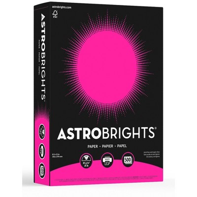 Astrobrights Premium Colored Paper, 8-1/2 x 11 Inches, 24 lbs, Fireball Fuchsia, 500 Sheets