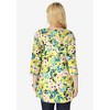Woman Within Perfect Printed Three-Quarter-Sleeve V-Neck Tunic - 3 of 4