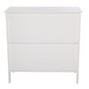 Karl Home Transparent Door Free Standing Accent Storage Cabinet For Kitchen Dining White - 4 of 4