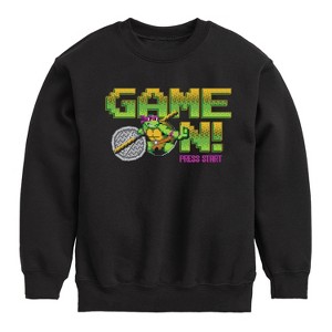 Boys' - Teenage Mutant Ninja Turtles - Game On Don Graphic Long Sleeve Fleece Sweatshirt - 1 of 4