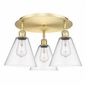 Berkshire - 3 Light Flush Mount In Industrial Style-10.5 Inches Tall and 19.75 Inches Wide - 1 of 1