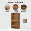 PexFix 31"x31"x16" Doorless Wood Bookshelf Storage Cabinet Bookcase&Office Cabinet for Kitchen Bedroom Entryway Living Room Dinning Room Natural - 3 of 4