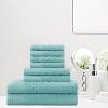 Premium Cotton Herringbone Medium Weight Bathroom Towel Set by Blue Nile Mills - 2 of 4