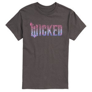 Men's - Wicked - Floral Ombre Logo Short Sleeve Graphic T-Shirt - 1 of 4