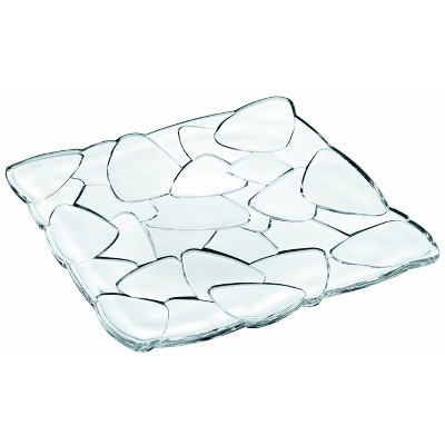 Nachtmann Petals Square Crystal Plate, 11 Inch