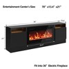 Modern Entertainment Center with Storage Cabinet Up to 75" TV, White Modern TV Stand for Living Room - 2 of 4