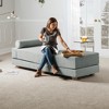 Jaxx Alon Daybed / Fold-Out Queen-Size Sleeper - Microvelvet - 3 of 4