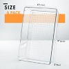 HOUSE DAY Clear Plastic Drawer Organizers with Non-Slip Silicone Base for Makeup & Bathroom 6 Pack - 2 of 4