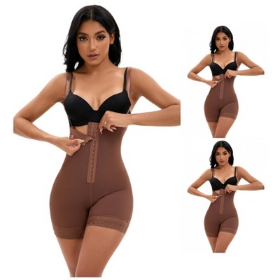 INSPIRE CHIC Women's 3 Packs Cami Convertible Straps Tummy Control Front Hook Closure Body Shapers