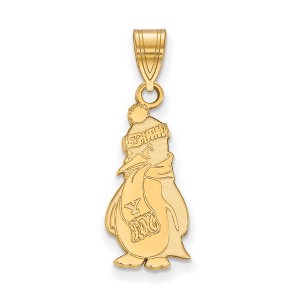 Black Bow Jewelry 14k Yellow Gold Youngstown State Penguins NCAA Large Pendant - 1 of 3