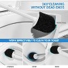 2-Pack Toilet Brush and Holder Set, Toilet Bowl Brush with Long Handle and Ventilated Holder for Bathroom Cleaning - 4 of 4