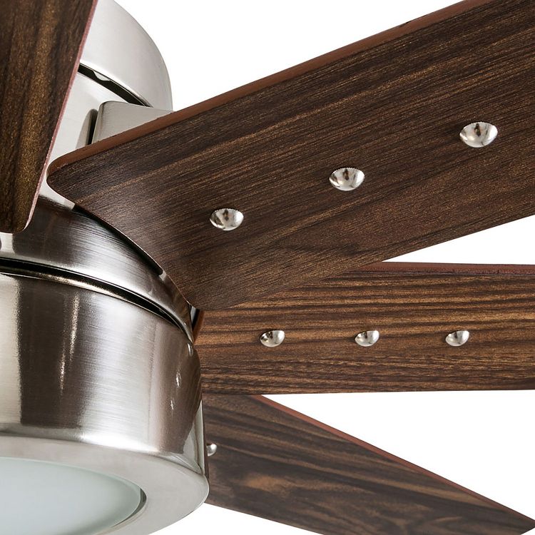 Honeywell Ceiling Fans Xerxes Modern 62 Inch Ceiling Fan with LED Light and Remote Control, Indoor Fan, 8 Contemporary Blades, Brushed Nickel, 4 of 6